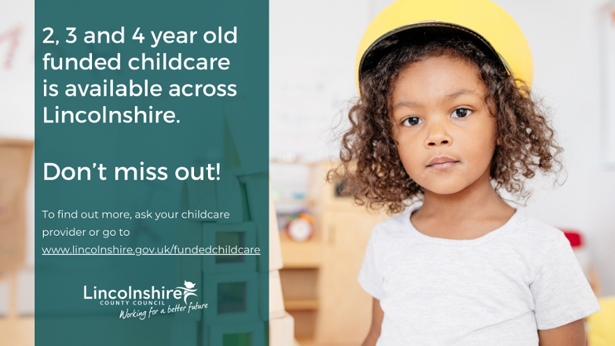 2, 3 & 4 yr childcare is available